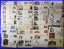 BIG BOX LOT 460+ MANY COLOR FDCs MOST DIFF & UNADDRESSED INC PREMIUM 1950s-1990s