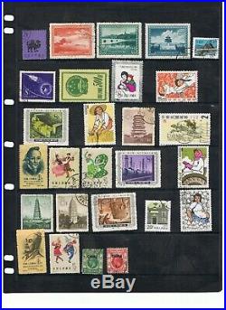 BINDER of CHINA 400+ stamps mint and used on stockcards & album pages. #003