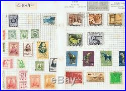 BINDER of CHINA 400+ stamps mint and used on stockcards & album pages. #003