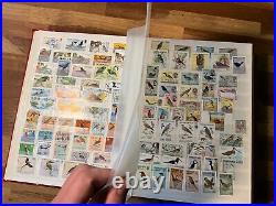 BIRDS ON STAMPS mint & used stockbook cv marked £2000+ 3 sides not shown 301