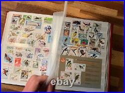 BIRDS ON STAMPS mint & used stockbook cv marked £2000+ 3 sides not shown 301