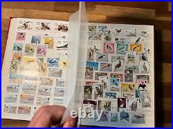 BIRDS ON STAMPS mint & used stockbook cv marked £2000+ 3 sides not shown 301