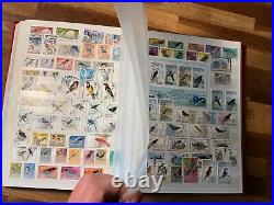 BIRDS ON STAMPS mint & used stockbook cv marked £2000+ 3 sides not shown 301