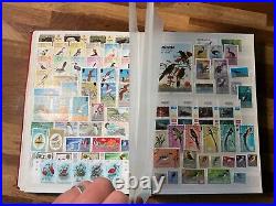 BIRDS ON STAMPS mint & used stockbook cv marked £2000+ 3 sides not shown 301