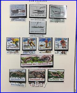 BJ Stamps New Zealand, 1862-2000 in Scott album, MNH/mint/used. Cat. $4800