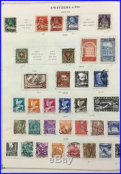BJ Stamps Switzerland, 1855-1962, in folder, used & mint.'17 Scott $830
