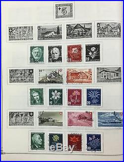 BJ Stamps Switzerland, 1855-1962, in folder, used & mint.'17 Scott $830