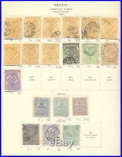 BRAZIL Collection 1843-1919, on Scott pgs, Mint & Used, Scott $3,688.00