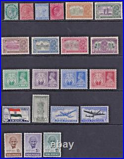 BRITISH COMMONWEALTH LARGE MINT COLLECTION to KGVI on 29 SHEETS (CV $13,000+)