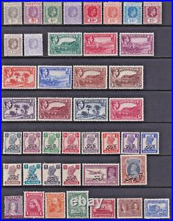 BRITISH COMMONWEALTH LARGE MINT COLLECTION to KGVI on 29 SHEETS (CV $13,000+)