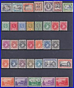 BRITISH COMMONWEALTH LARGE MINT COLLECTION to KGVI on 29 SHEETS (CV $13,000+)