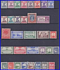 BRITISH COMMONWEALTH LARGE MINT COLLECTION to KGVI on 29 SHEETS (CV $13,000+)