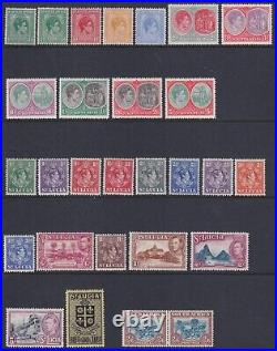 BRITISH COMMONWEALTH LARGE MINT COLLECTION to KGVI on 29 SHEETS (CV $13,000+)