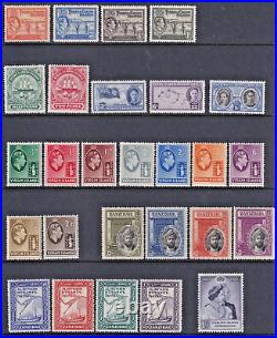 BRITISH COMMONWEALTH LARGE MINT COLLECTION to KGVI on 29 SHEETS (CV $13,000+)