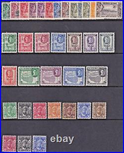 BRITISH COMMONWEALTH LARGE MINT COLLECTION to KGVI on 29 SHEETS (CV $13,000+)