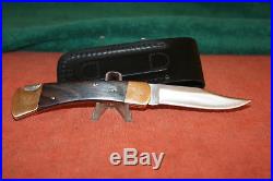 BUCK KNIFE MODEL 110 -1973' RARE INVERTED TANG STAMP IN MINT CONDITION WithSHEATH
