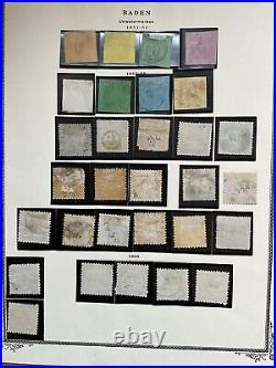 Baden Stamps Postage Dues Collection 1851-1868 Mint/Used Some Good Cancels #022