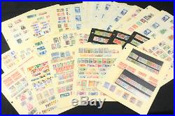 Beautiful & Scarce French Colonies Stamp Collection Lot Stock Cards Most Mint