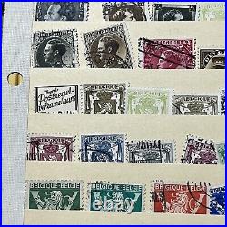 Belgium Mint Used Stamps Lot In Stock Page Short Sets, Overprints, Posthorns Etc