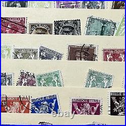 Belgium Mint Used Stamps Lot In Stock Page Short Sets, Overprints, Posthorns Etc