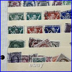 Belgium Mint Used Stamps Lot In Stock Page Short Sets, Overprints, Posthorns Etc