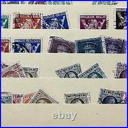 Belgium Mint Used Stamps Lot In Stock Page Short Sets, Overprints, Posthorns Etc