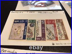 Bermuda Stamps & Post Card Lot. Mint, Used, Cto, Short Sets Queen Elizabeth II