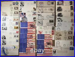 Big Box Lot First Day Covers + Events 660 Commems/airs & $20 Fv Mint Stationery