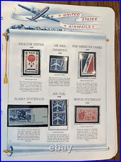 Big Lot Back of the Book Airmail on White Ace pages MINT and USED