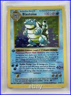 Blastoise 1999 Pokemon 1st EDITION 2/102 Base Set PSA 9 MINT Stamp Fresh Grade