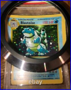 Blastoise 1st Edition Thin Stamp #2/102 Holo Shadowless Mint Psa 9