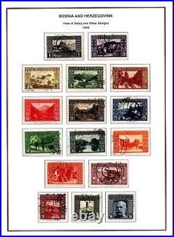 Bosnia & Herzegovina 1879-1918 Collection Of 150+ Stamps On 14 Pages Mint & Used