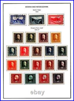 Bosnia & Herzegovina 1879-1918 Collection Of 150+ Stamps On 14 Pages Mint & Used