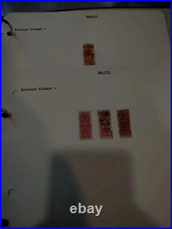 Brazil Advance Revenue Stamp Vintage Collection In Album 1930s Forward. Super+