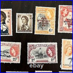 British Colonies Lot 25 Different Queen Elizabeth II Stamps Mint & Used #8