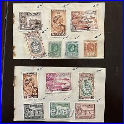 British Colonies Mint/used Stamp Lot On Approval Sheets #4
