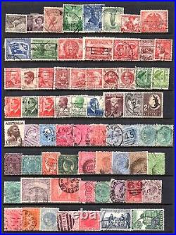 British Commonwealth 1860-1950 Collection Of 345 Stamps Used & Mint