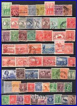 British Commonwealth 1860-1950 Collection Of 345 Stamps Used & Mint