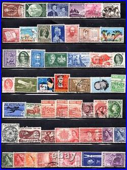 British Commonwealth 1860-1950 Collection Of 345 Stamps Used & Mint