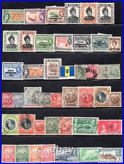 British Commonwealth 1860-1950 Collection Of 345 Stamps Used & Mint