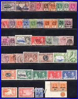 British Commonwealth 1860-1950 Collection Of 345 Stamps Used & Mint