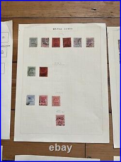 British Guiana Stamps Collection QV Onwards Mint & Used Hinged On Leaves #SB12