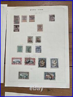 British Guiana Stamps Collection QV Onwards Mint & Used Hinged On Leaves #SB12