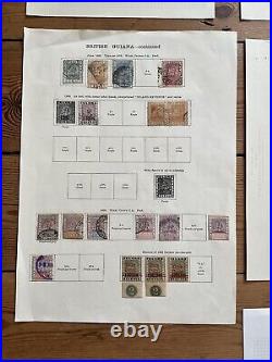 British Guiana Stamps Collection QV Onwards Mint & Used Hinged On Leaves #SB12