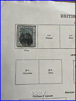 British Guiana Stamps Collection QV Onwards Mint & Used Hinged On Leaves #SB12