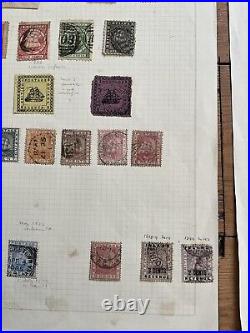 British Guiana Stamps Collection QV Onwards Mint & Used Hinged On Leaves #SB12