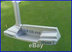 Byron Morgan 612 GSS Putter German Stainless Steel Tour Satin B & Co Stamp MINT