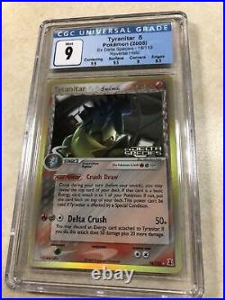 CGC 9 Mint Tyranitar 16/113 Reverse Holo EX Delta Species Rare Pokemon Card PSA