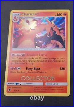 COLLECTOR Stamped Charizard 3/70 Dragon Majesty Holo Near Mint! Very Clean
