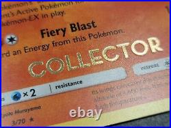 COLLECTOR Stamped Charizard 3/70 Dragon Majesty Holo Near Mint! Very Clean